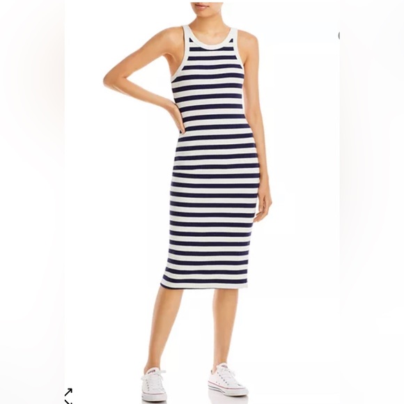 MOTHER The Chin Ups Midi Dress bright white - Picture 4 of 12